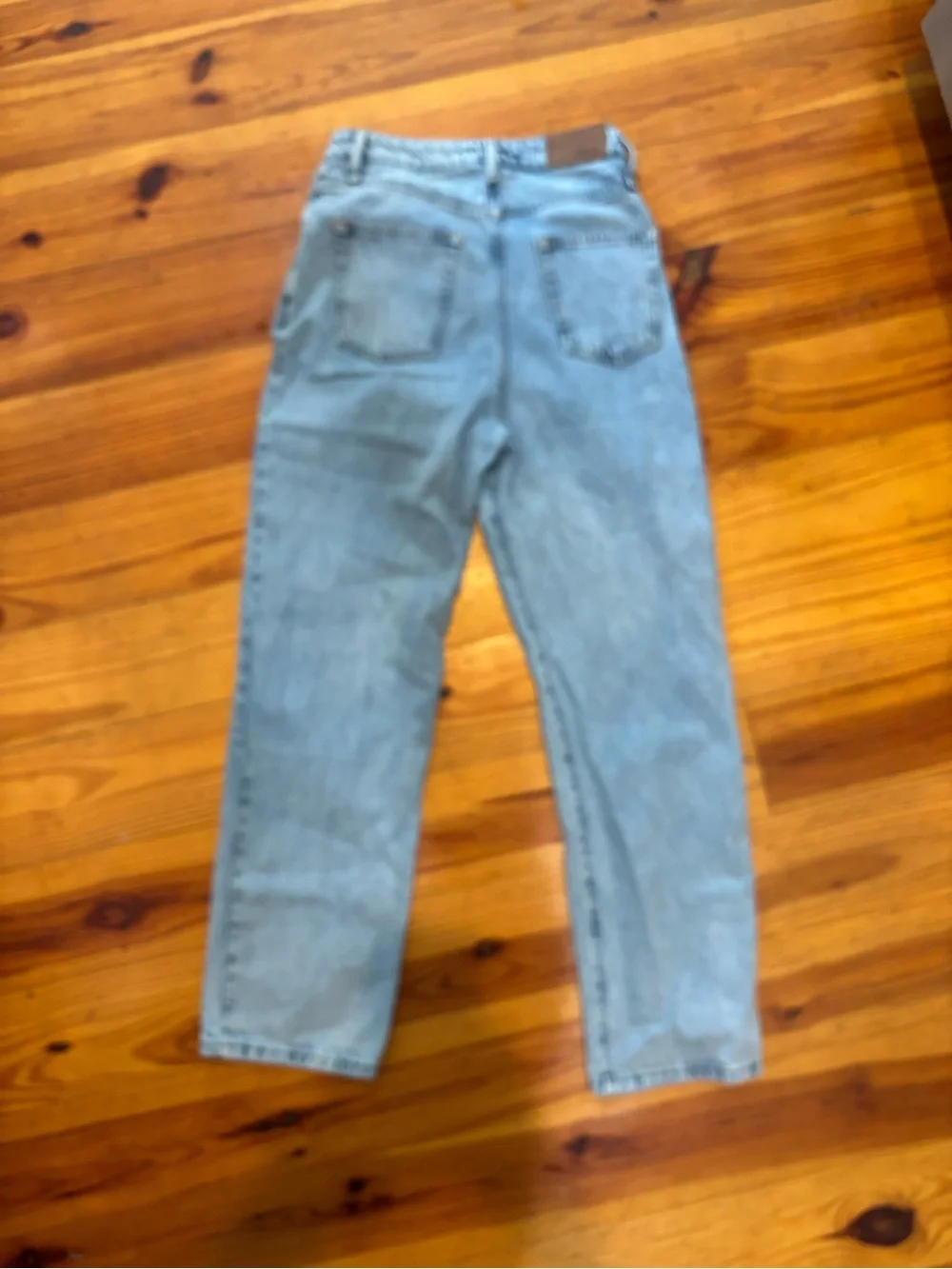 Nasty Gal Light Blue High-Waist Button-Fly Jeans